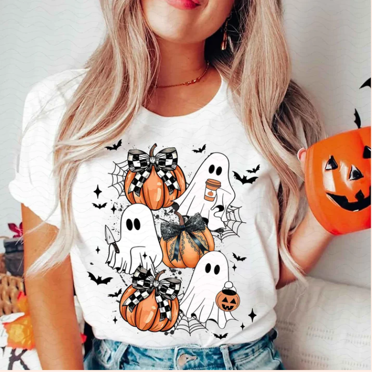 Ghosts and Pumpkins - Real Glitter - Fall - Halloween - New arrival
