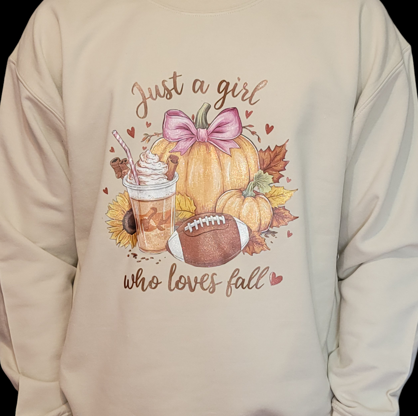Just a girl who love fall - Real Glitter -Fall - New arrival