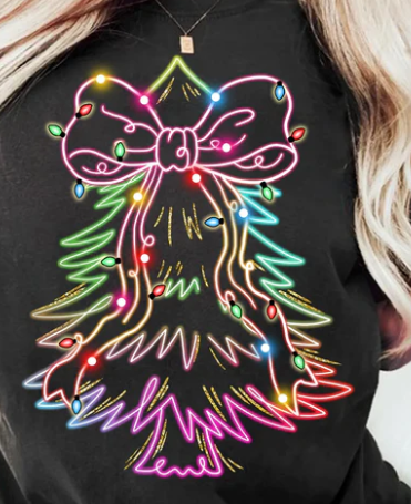 Neon Christmas Tree - Real Glitter - Christmas - New Arrival