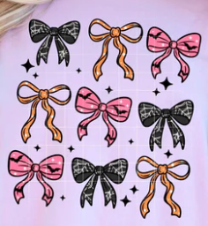 Spooky Bow Coquette - Real Glitter - Halloween - New Arrival