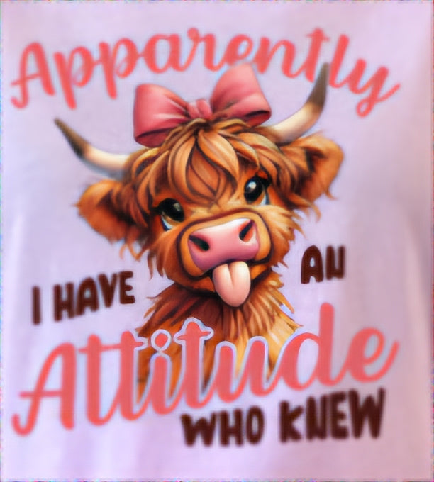 Apparently I Have An Attitude Who Knew - New arrival - Real Glitter