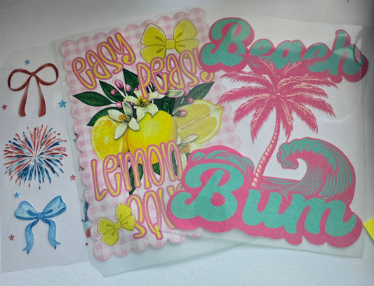 Glitter transfers