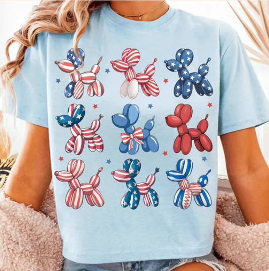 4th of July dog balloons - Real Glitter - New arrival - Summer