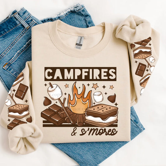 Campfires and Smores - Real glitter - with designs on sleeves - New arrivals