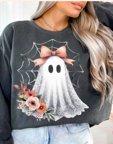 Antique Lace Ghost - Real Glitter - New arrival - Fall - Halloween