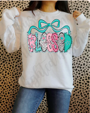 ,Blessed... - Real Glitter -Faith - New arrival - T-Shirt