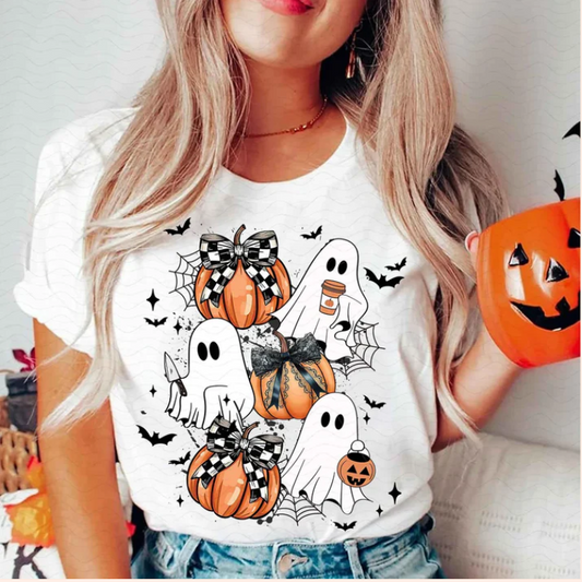Ghosts and Pumpkins - Real Glitter - Fall - Halloween - New arrival