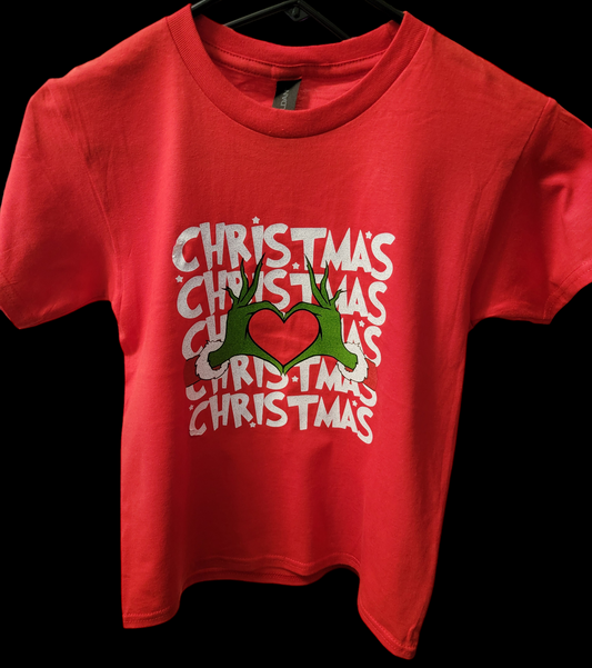 Grinch Christmas heart- Youth - Christmas Collection