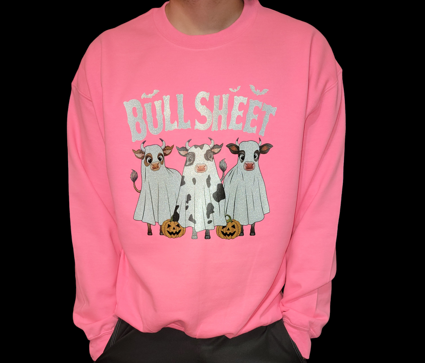 Z Bull Sheet Crewneck real glitter- Halloween - Animal