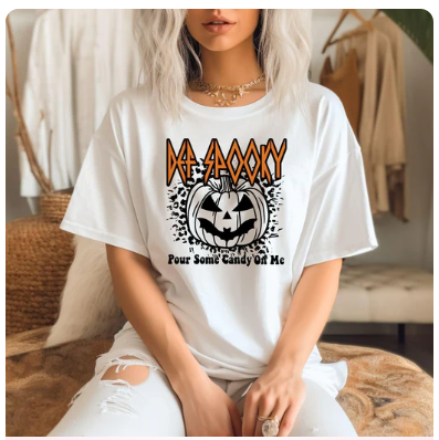 Def Spooky Pour Some Candy On Me - Real Glitter - Halloween - Fall - New Arrival