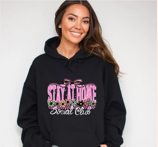 Stay at Home Social Club - Real Glitter - T-Shirt - Crewneck Sweatshirt - Hoodie - New Arrival