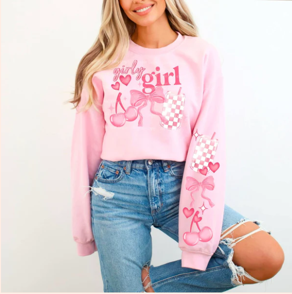 Girly Girl with Sleeves - Real Glitter - New Arrival