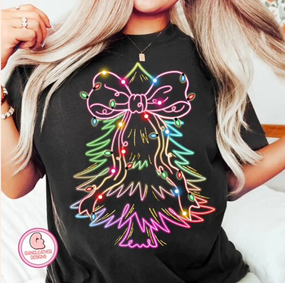 Neon Christmas Tree - Real Glitter - Christmas - New Arrival