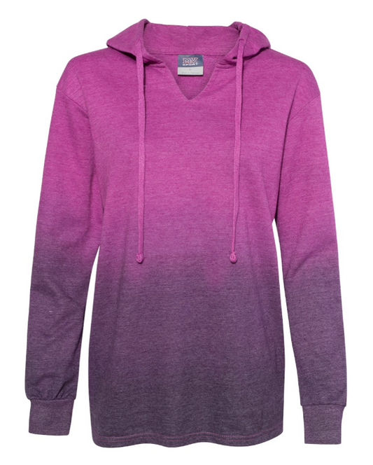 French Terry Ombre Hooded Sweatshirt - Pick your Print Live to be added to Sweatshirt.