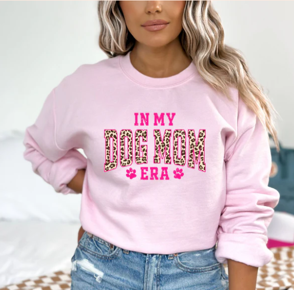 In My Dog Mom Era - Real Glitter - T-Shirt - Crewneck Sweatshirt - Hoodie