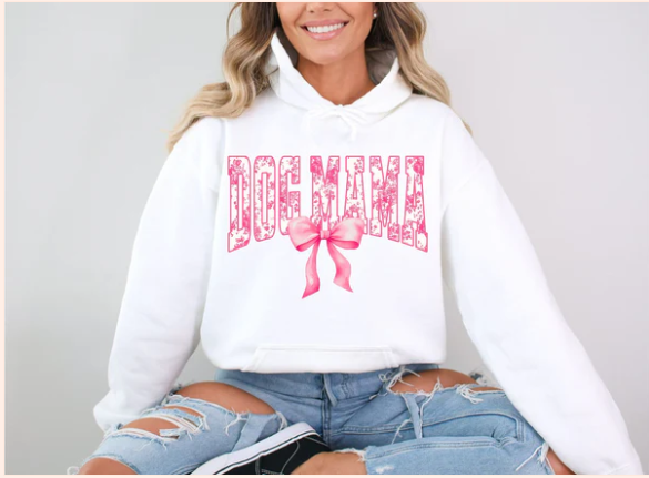 Dog Mama - Real Glitter - T-Shirt - Crewneck Sweatshirt - Hoodie - New Arrival