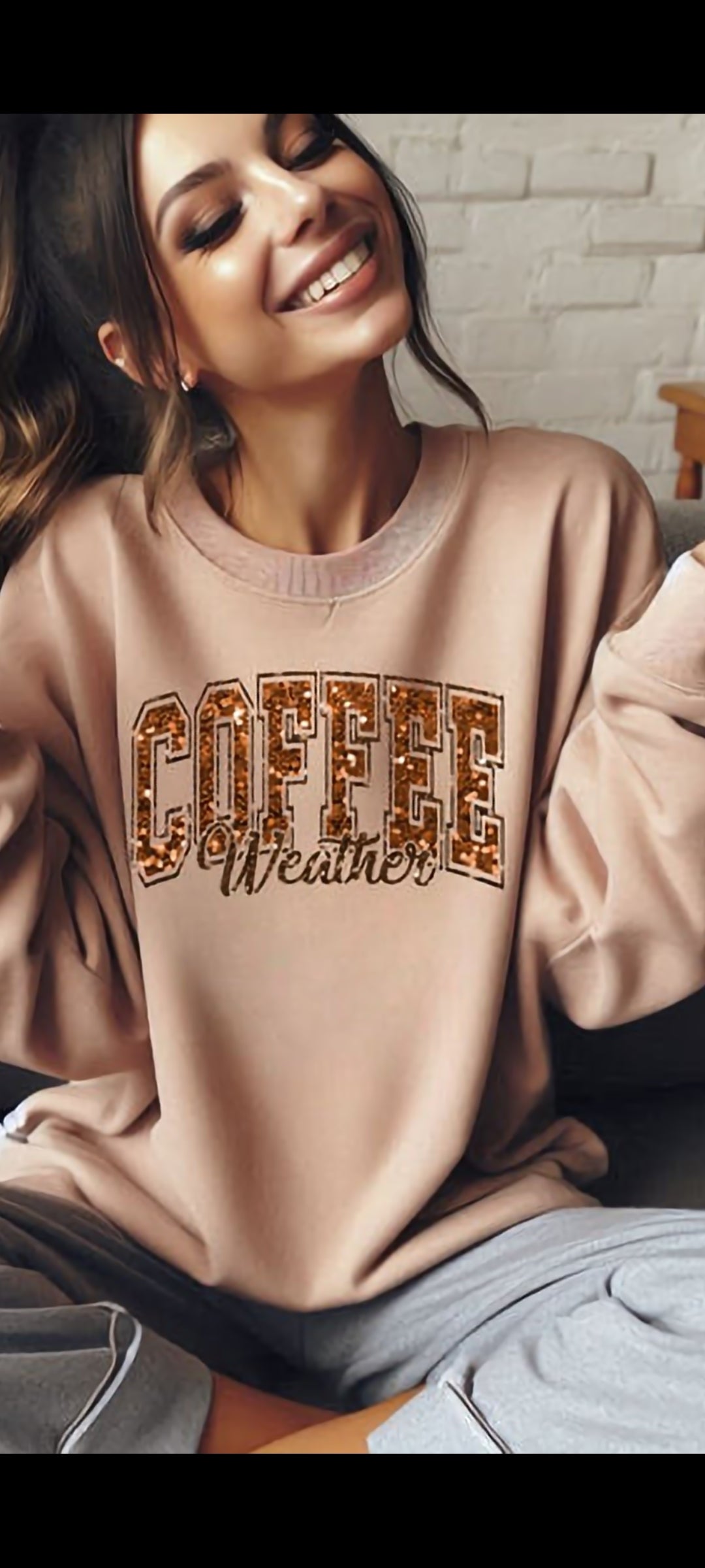 Coffee weather  - Real Glitter - Christmas Collection-  Fall