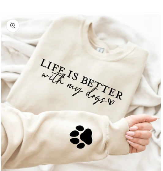 Life is Better with Dogs - New arrival