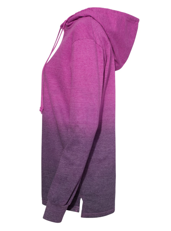 French Terry Ombre Hooded Sweatshirt - Pick your Print Live to be added to Sweatshirt.