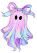 Iridescent Ghost Glitter Apparel