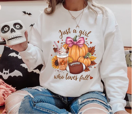 Just a girl who love fall - Real Glitter -Fall - New arrival