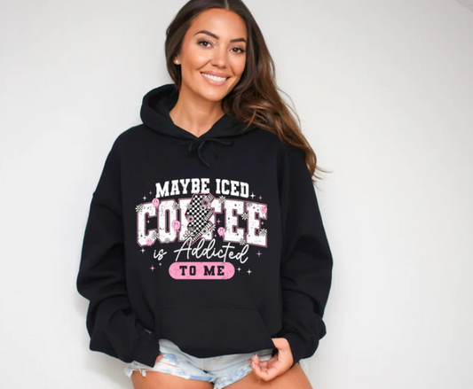 Maybe Iced Coffee Is Addicted To Me - Real Glitter - New arrival